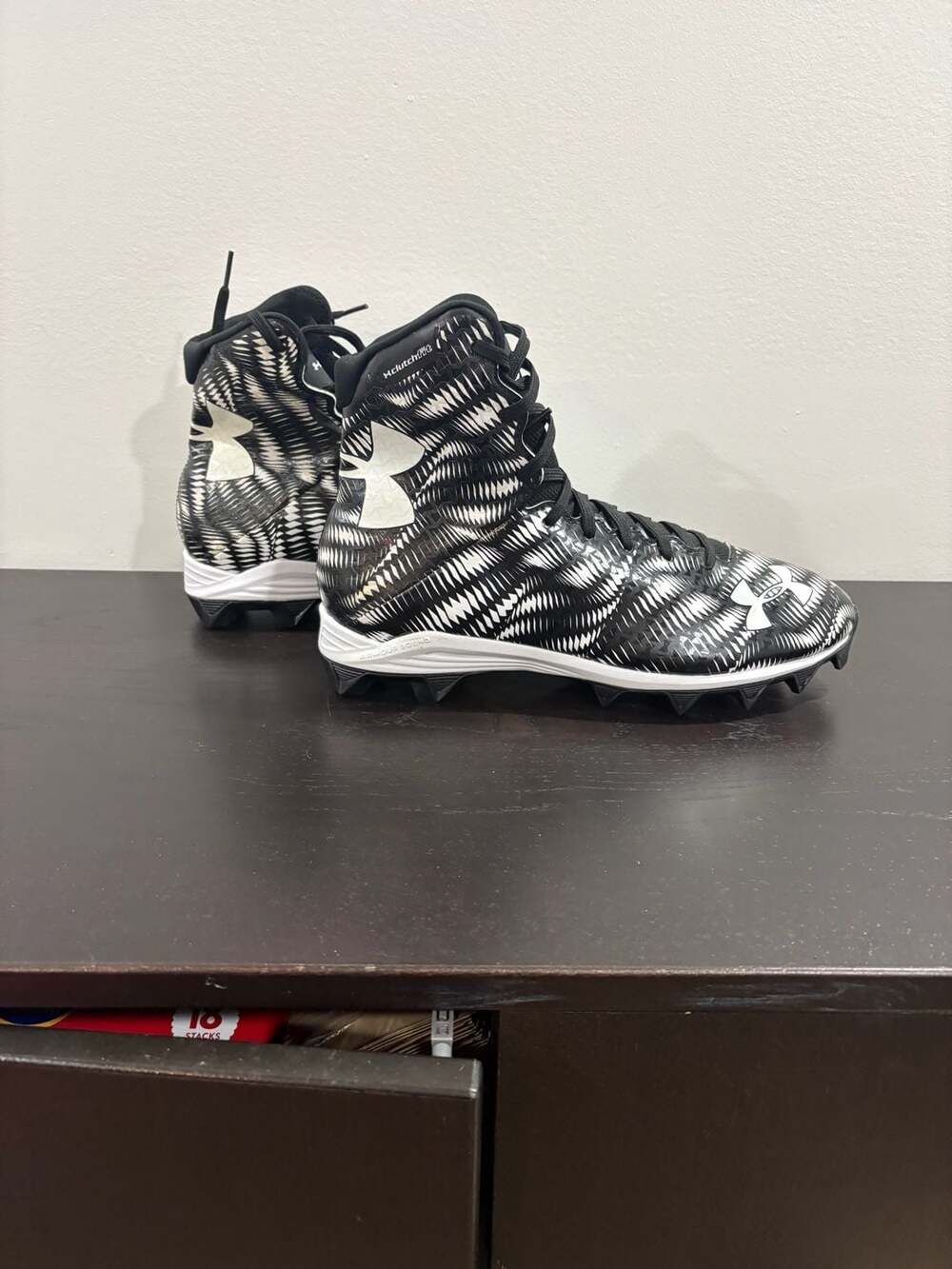 Under Armour Highlight Football Cleats Black White